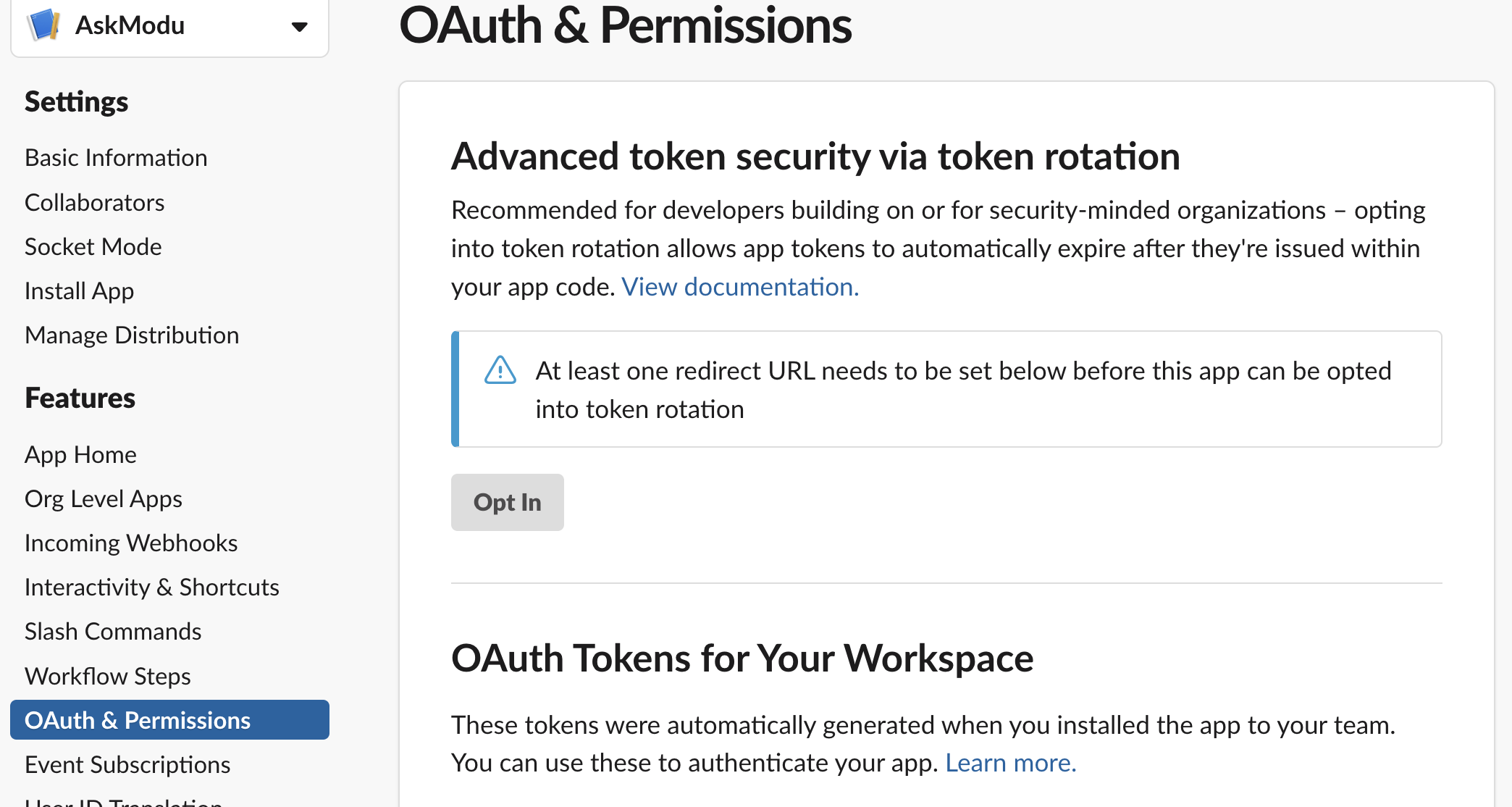 Slackbot-OAuth-and-Permissions